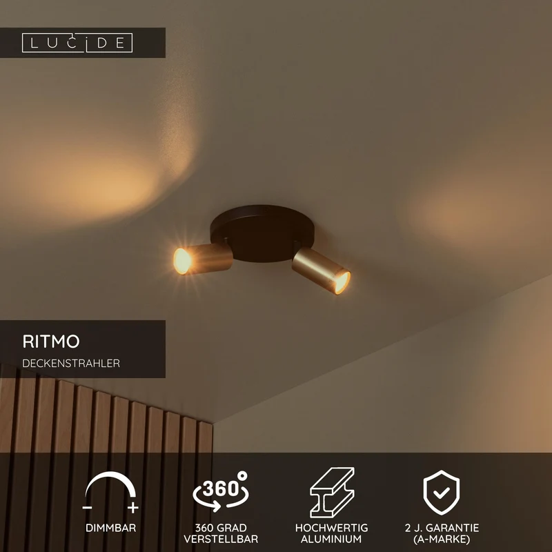 Deckenspot Ritmo 2-flammig ausrichtbar