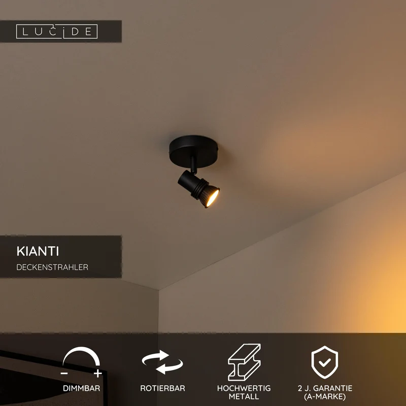 Deckenstrahler Kianti drehbar rund Ø 10cm