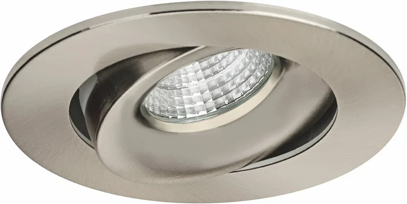 LED Einbauspot mit breitem Rahmen 80 mm MD-70 – 7,5W, dimmbar, IP44, satiniert, IP44