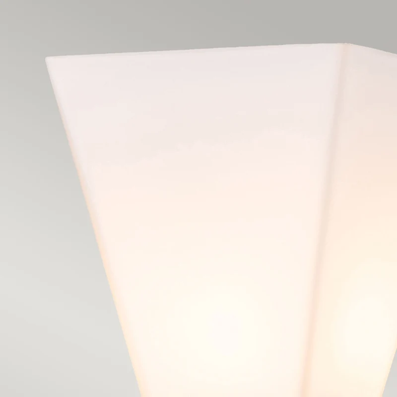Bad-Wandleuchte Bowtie 1-flammig mit Opalglas IP44 Schwarz