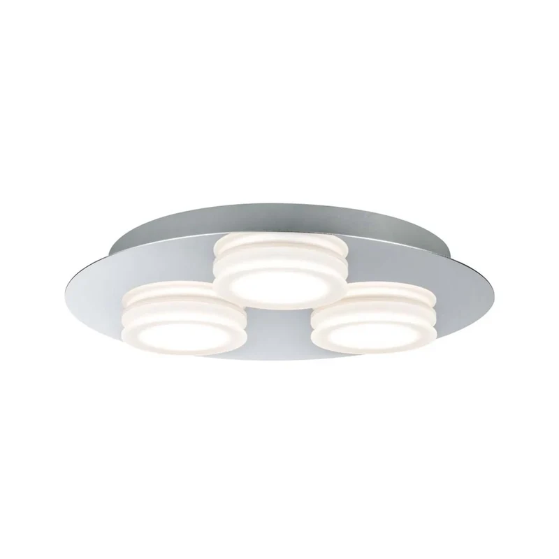 LED Deckenleuchte Badezimmer IP23 25cm rund Chrom - Doradus Paulmann 708.74