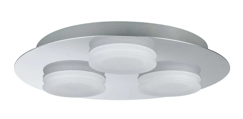 LED Deckenleuchte Badezimmer IP23 25cm rund Chrom - Doradus Paulmann 708.74