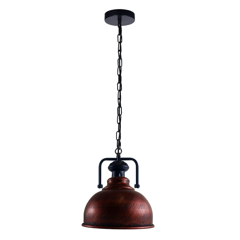 Industrie Pendelleuchte Vintage Hängeleuchte Metall Kette ~3986