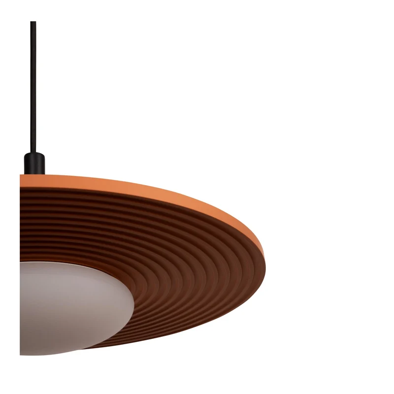 LED-Pendelleuchte Carmino mit Holzschirm höhenverstellbar Warmweiß