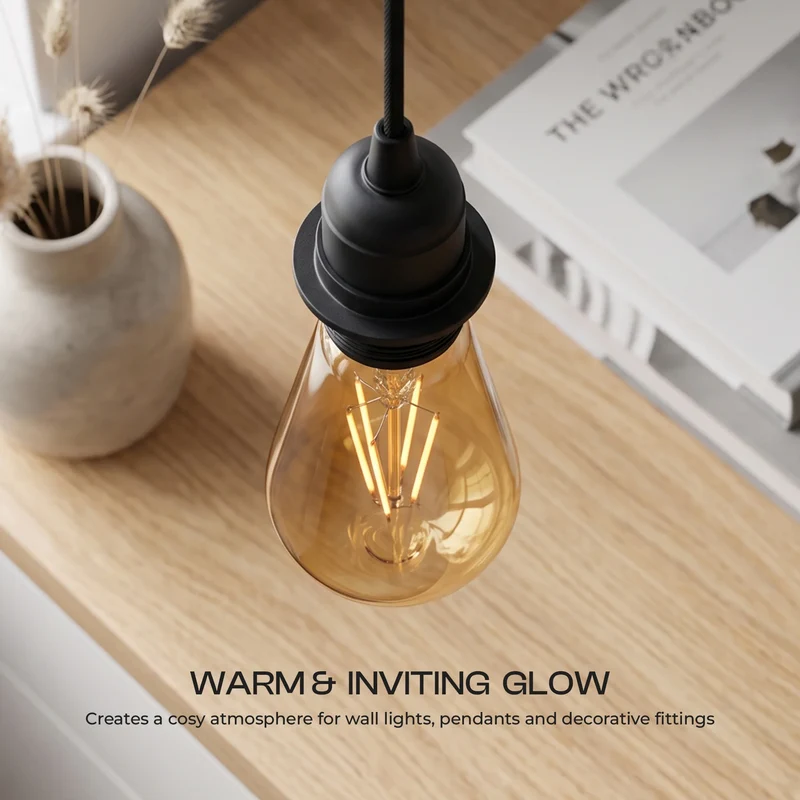 E27 LED Lampe Vintage Edison ST64 4W dimmbar ~1024
