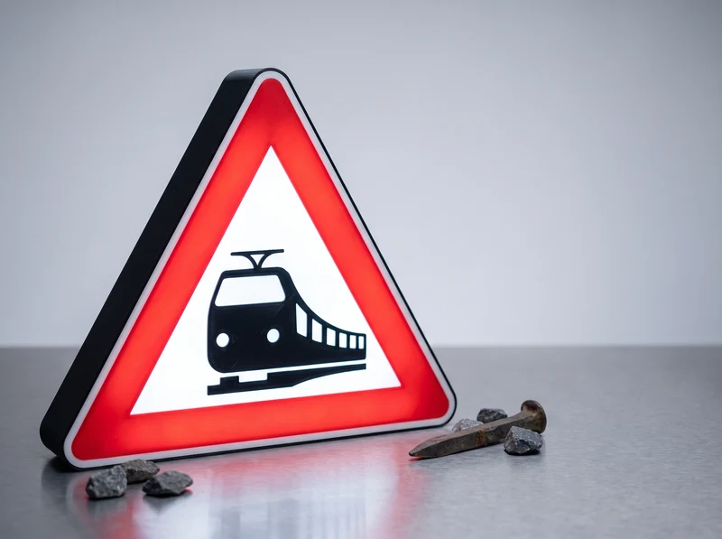 Bahnübergang + Andreaskreuz Set