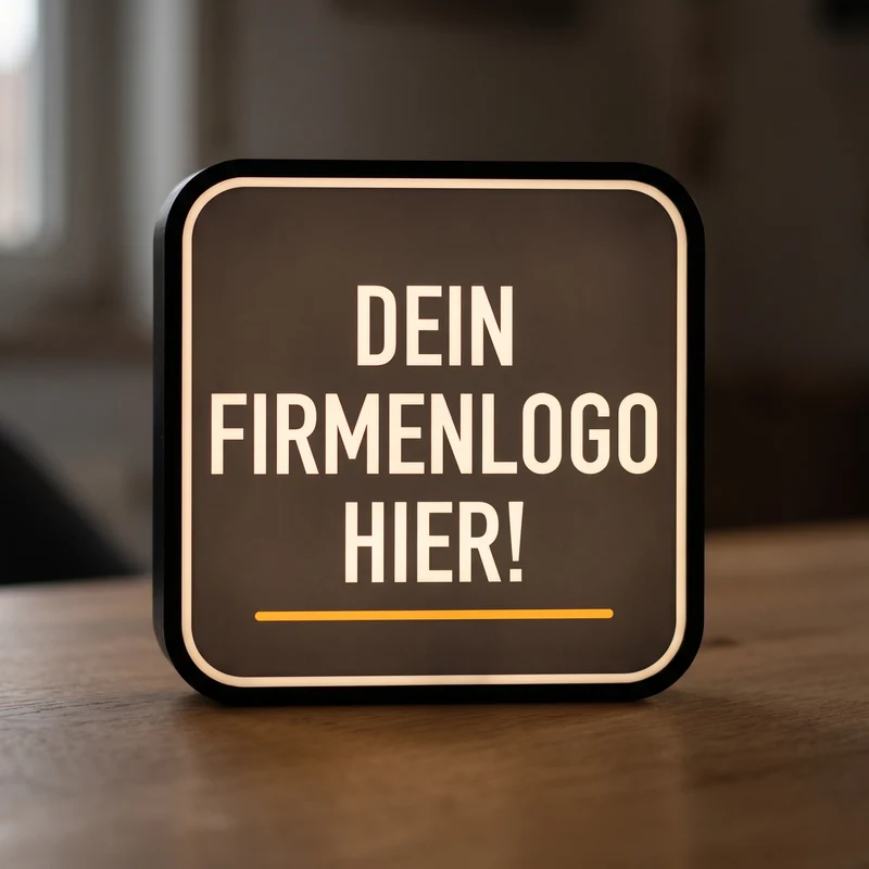 Dein Firmenlogo als Lampe