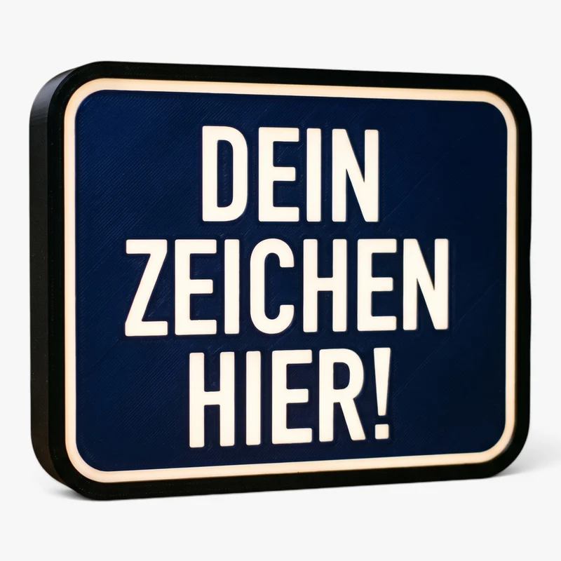 Dein Verkehrszeichen als Lampe