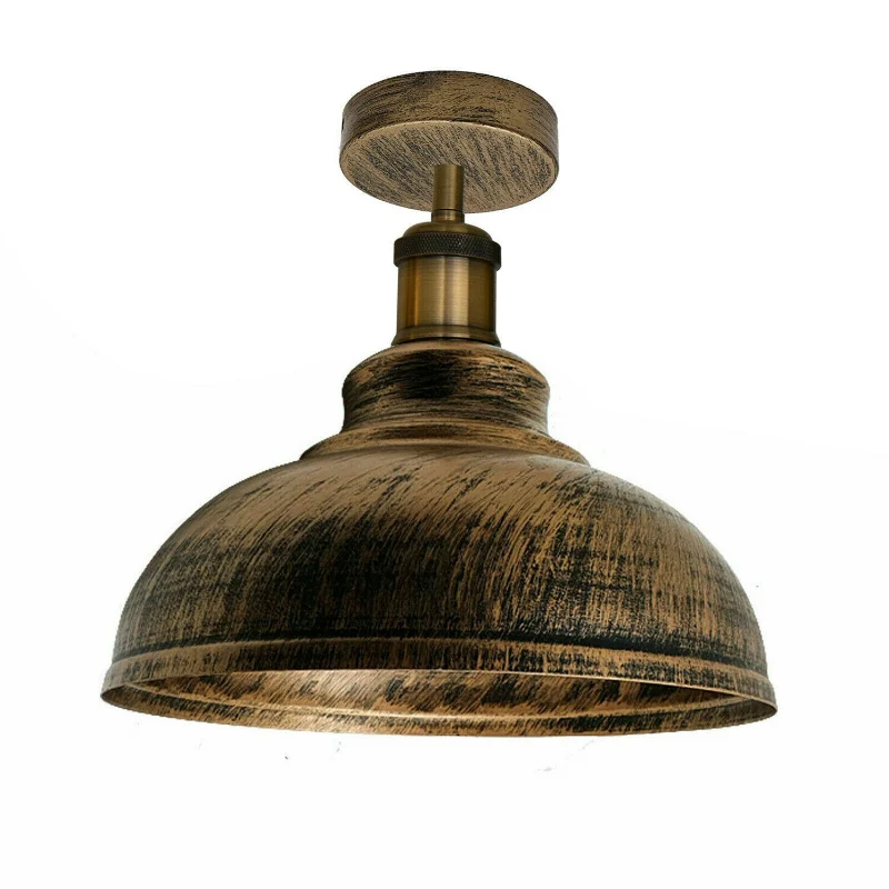 Industrie Deckenleuchte Vintage E27 Halb Unterputz Lampe ~3944