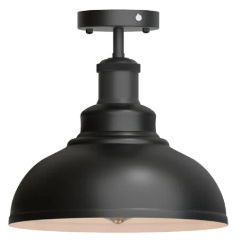 Industrie Deckenleuchte Vintage E27 Halb Unterputz Lampe ~3944