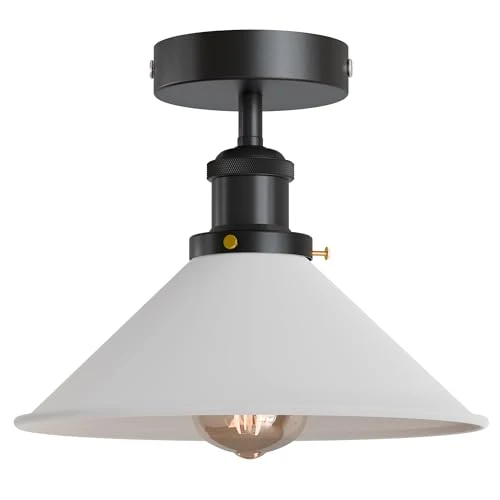 Retro Bistrolampe Decke – Industrie Vintage Deckenleuchte | Ø22cm | E27 ~4007
