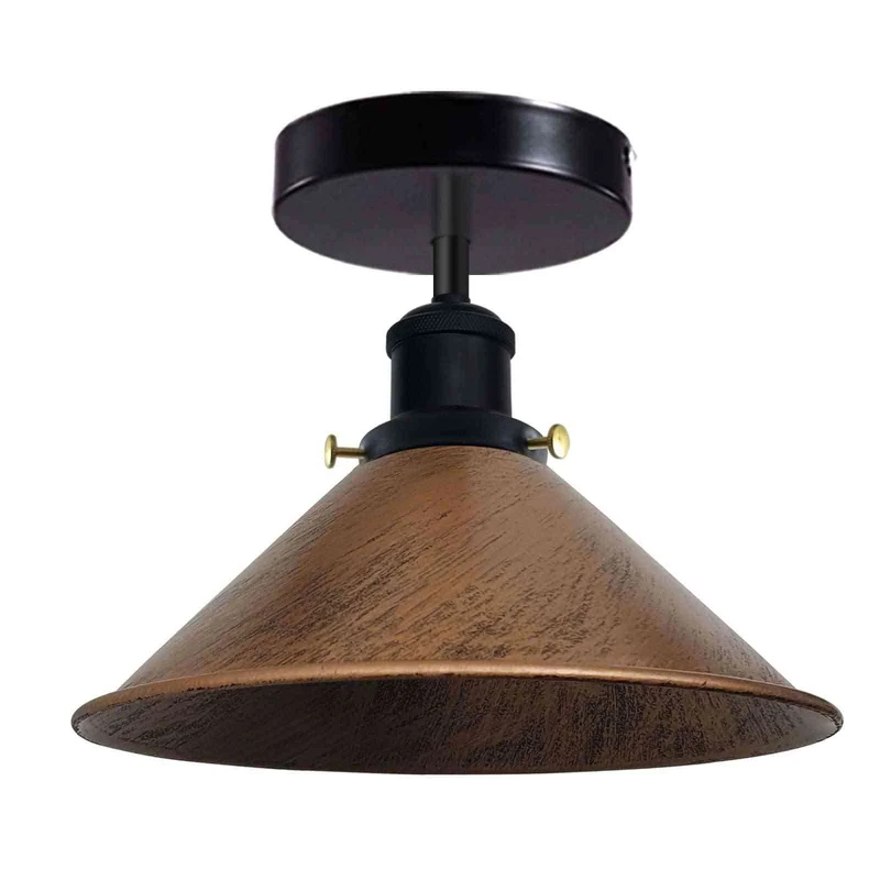 Retro Bistrolampe Decke – Industrie Vintage Deckenleuchte | Ø22cm | E27 ~4007