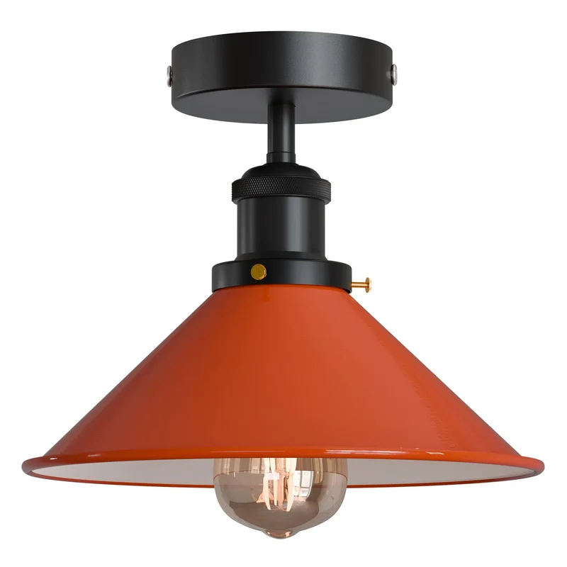 Konische Deckenleuchte – Vintage Unterputz Deckenlampe Flur | Mit Leuchtmittel ~4006