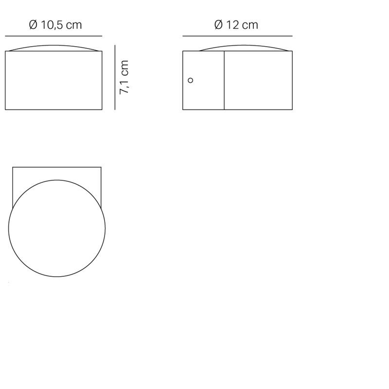 Lens lampada da parete