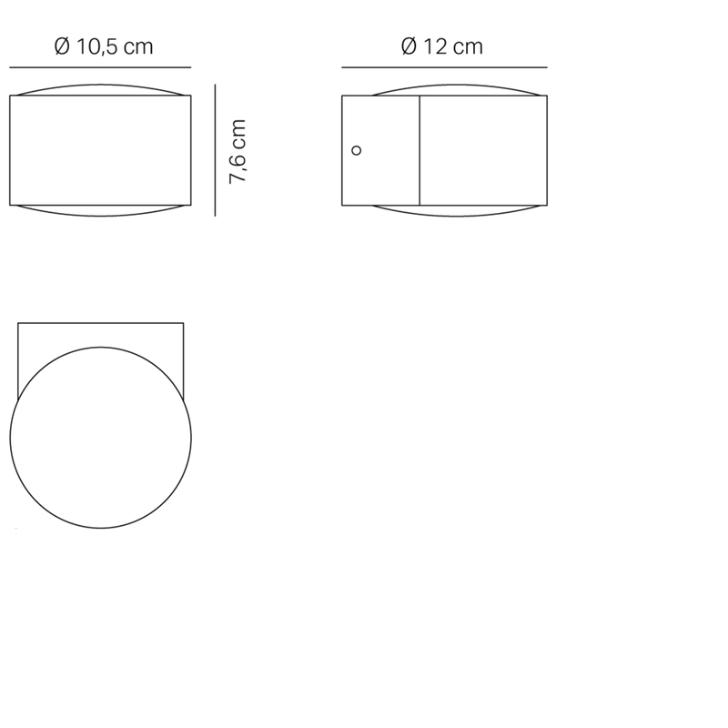 Lens lampada da parete