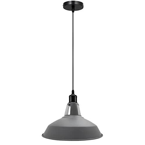 Farbige Vintage Pendelleuchte | Industriedesign E27 ~3953