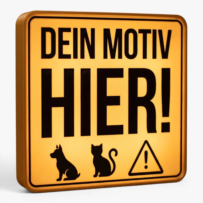Dein Motiv als Lampe