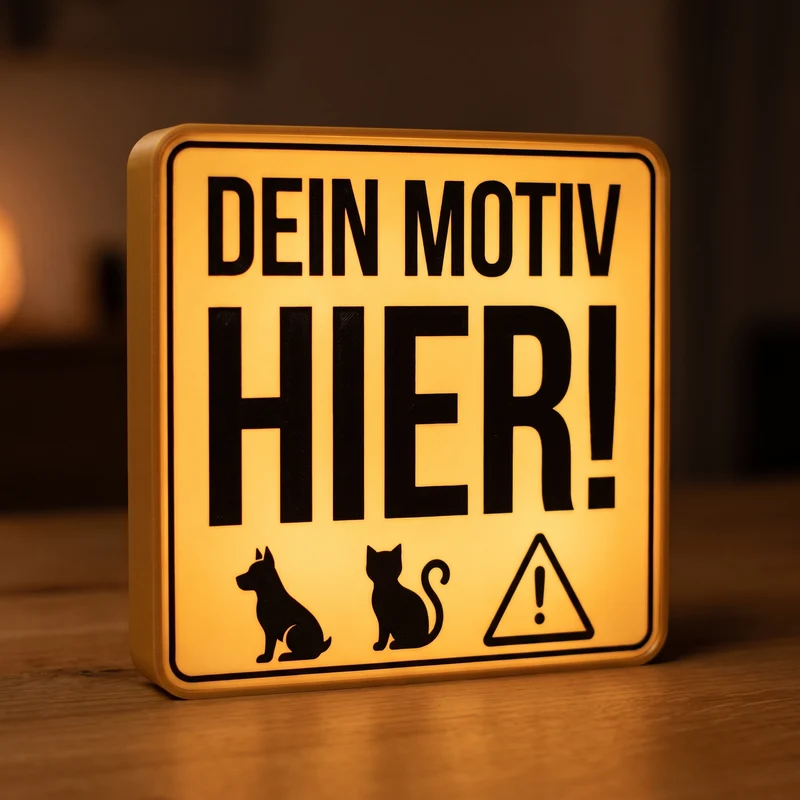 Dein Motiv als Lampe