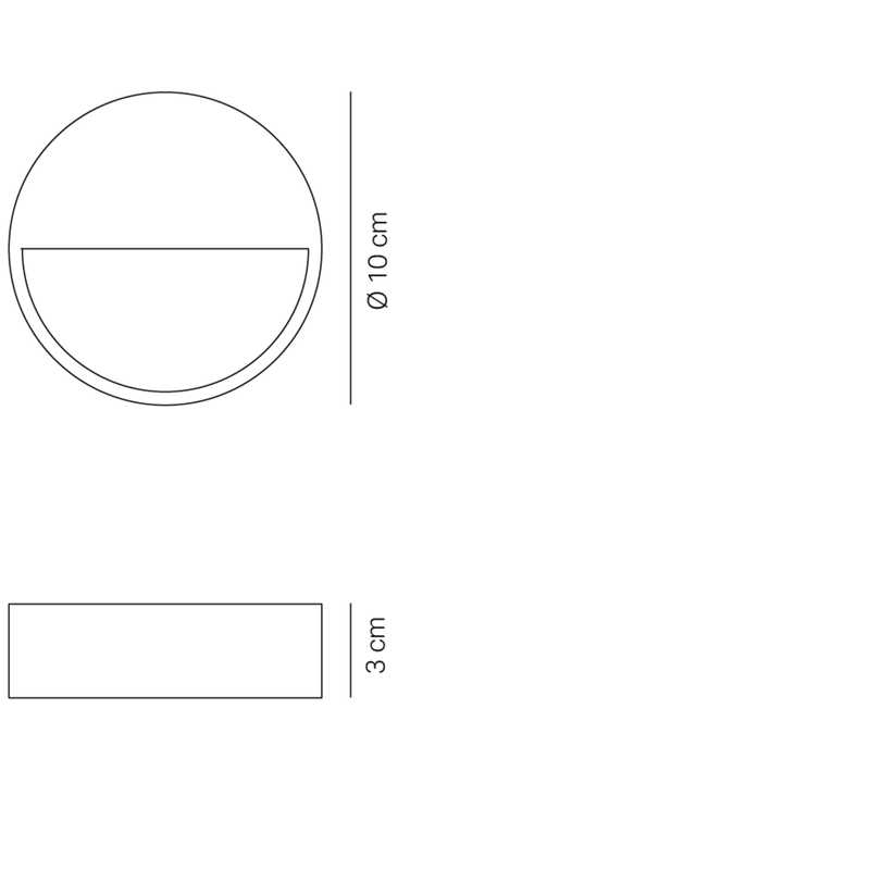 Bottom lampada da parete
