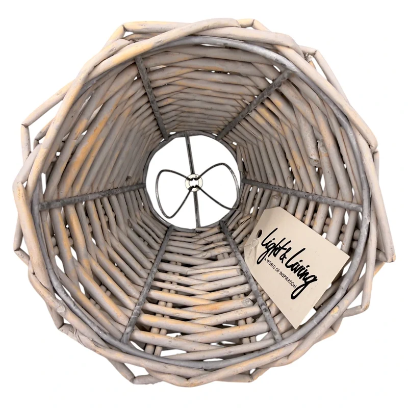 Klemm-Lampenschirm Rattan - Für E14 und kleine E27 Glühbirnen 14x7x12 cm | Light & Living