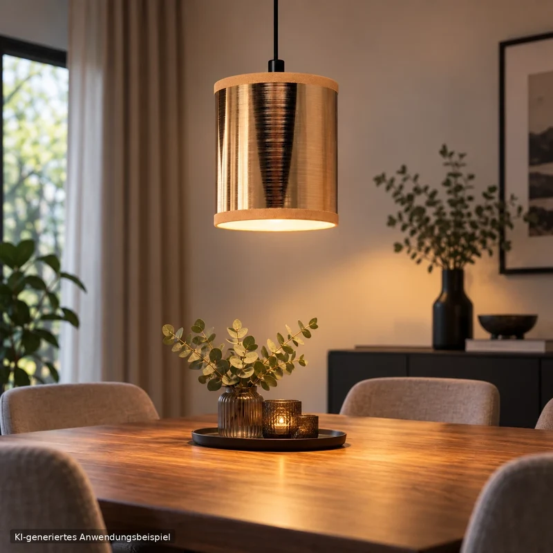 Klemm-Lampenschirm Kupfer - Für E14 und kleine E27 Glühbirnen 10x13 cm | Light & Living