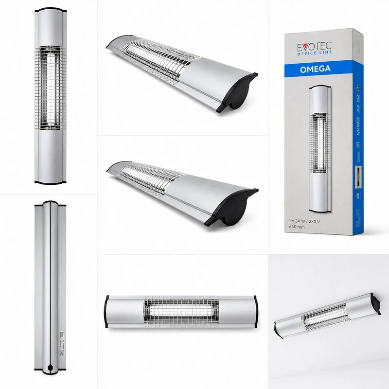 Rasterleuchte 66cm neutralweiß Omega 24W Büro Deckenlampe Anbauleuchte Arbeitsleuchte
