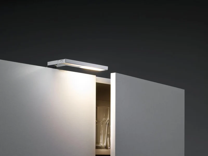 Klemmleuchte LED für Spiegel und Schrank Chrom IP44 Galeria Hook Paulmann 990.89