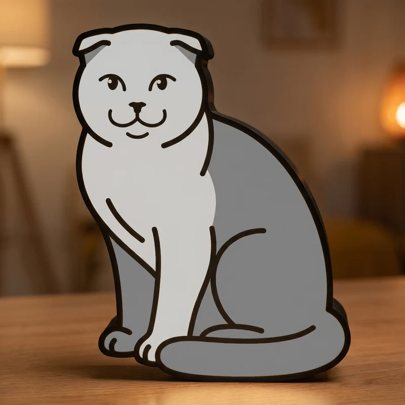 Scottish Fold Lampe