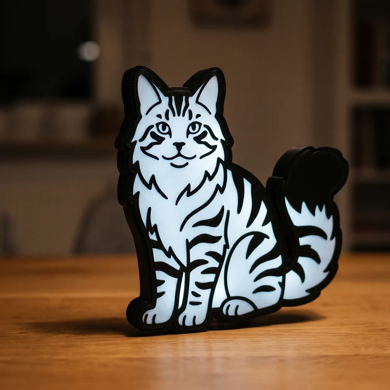 Maine Coon Lampe