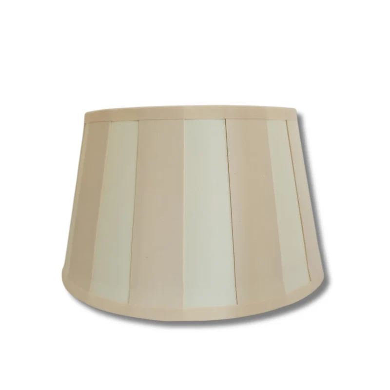 Various Lampenschirm creme mit Streifenmuster für Tischlampen und Wandleuchten, E27