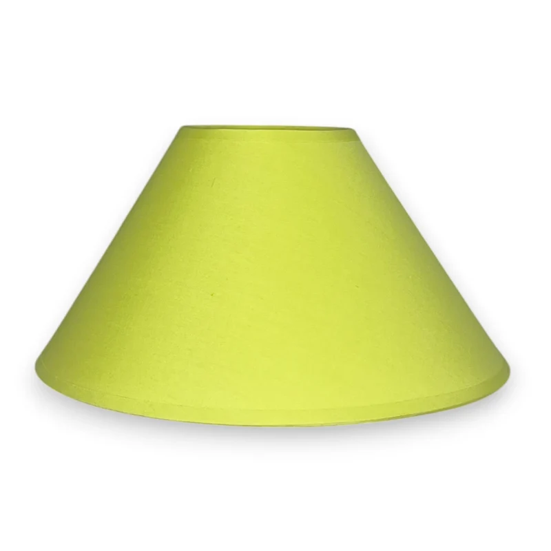 Lampenschirm Hellgrün – E27 Baumwollstoff, konisch, 25 cm