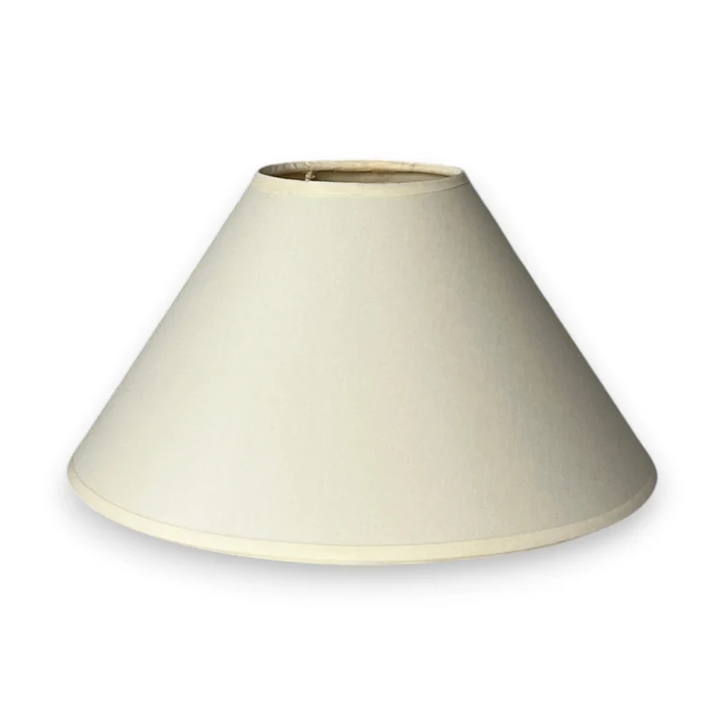 Lampenschirm Creme – E27 Baumwollstoff, konisch, 25 cm