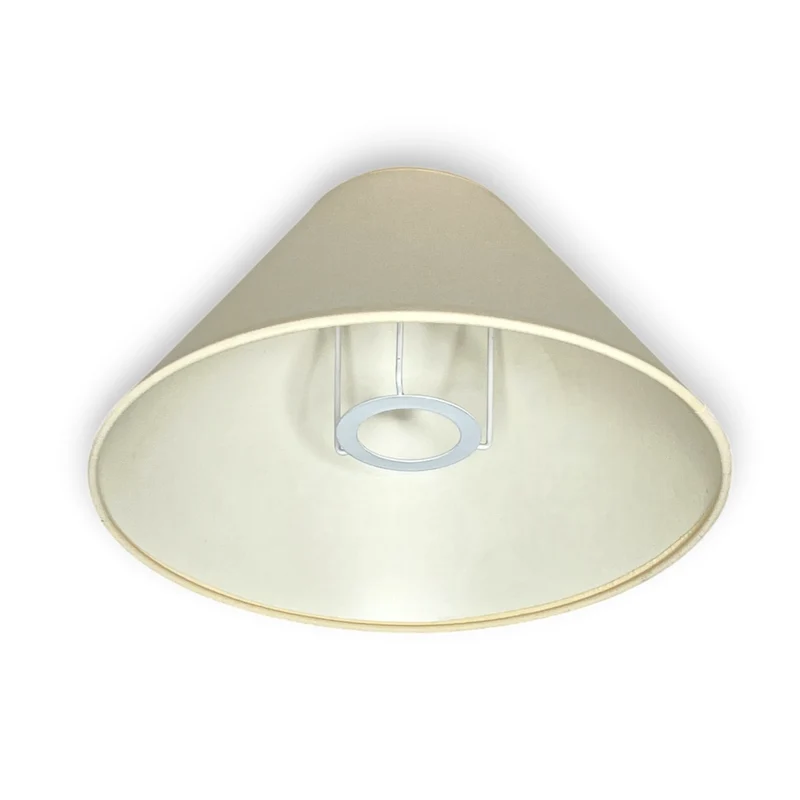 Lampenschirm Creme – E27 Baumwollstoff, konisch, 25 cm