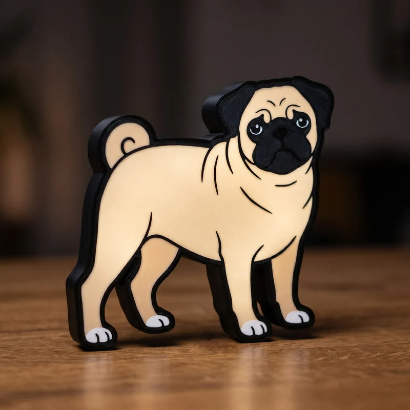 Mops Lampe