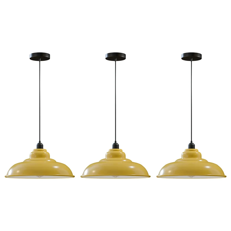 3er Set Industrial Chic Hängelampe Kücheninsel Esszimmer ~3835