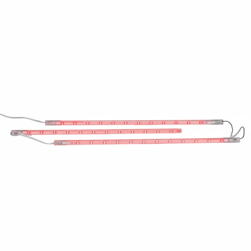 Casaya LED-Lichtleisten Rot – 3er Set Unterbauleiste 3×30 cm mit Netzteil