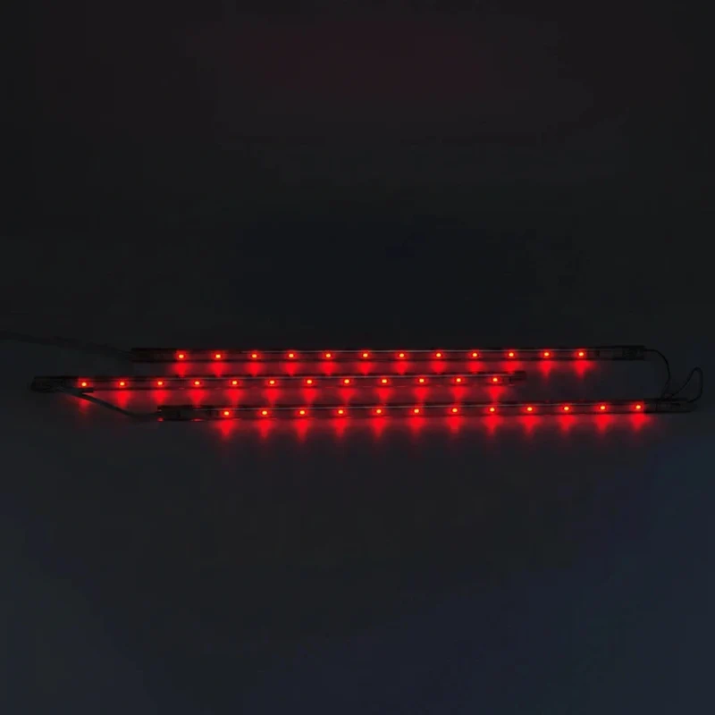 Casaya LED-Lichtleisten Rot – 3er Set Unterbauleiste 3×30 cm mit Netzteil