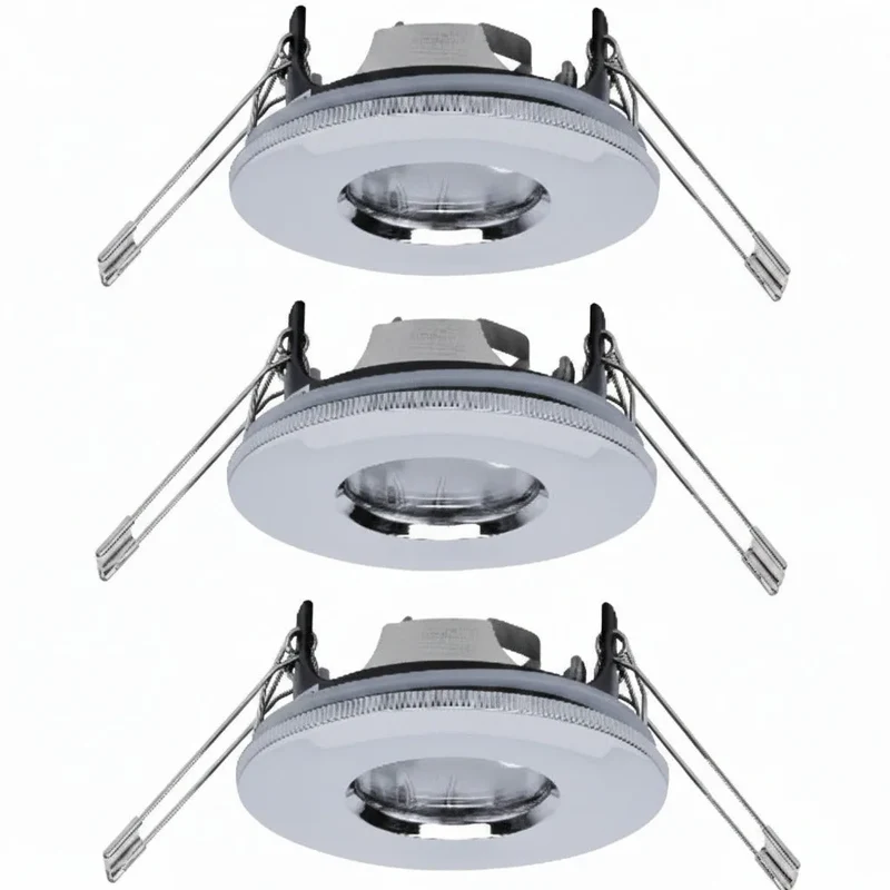 3er Set Außen-Einbaustrahler IP65 Chrom 997.48 Paulmann