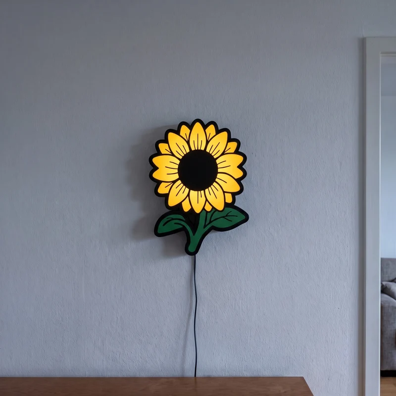 Sonnenblume Lampe