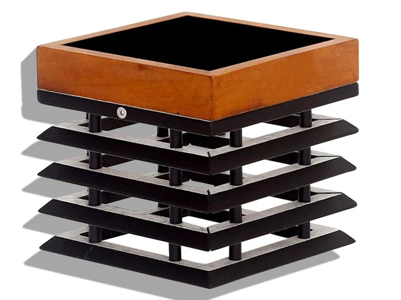 Les Jardins Solar-Wandleuchte Tekura aus Teakholz