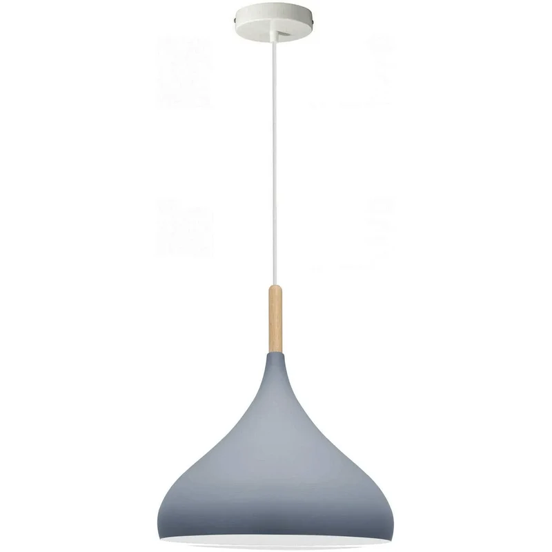 Skandinavische Pendelleuchte aus Holz & Metall Moderne Kücheninsel E27 ~3796