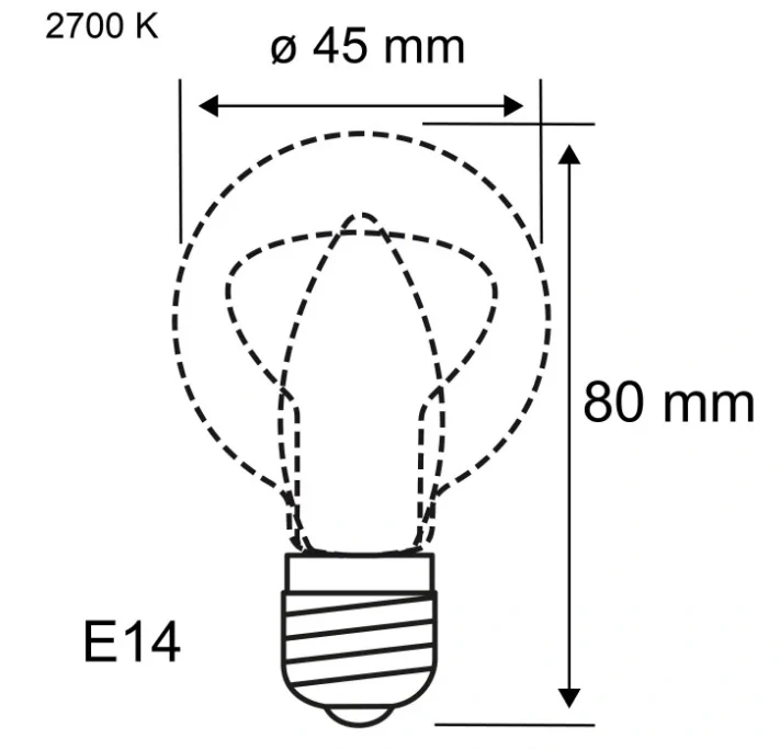 E14 Halogen 18W Glas Tropfenform klar dimmbar Paulmann 314.65
