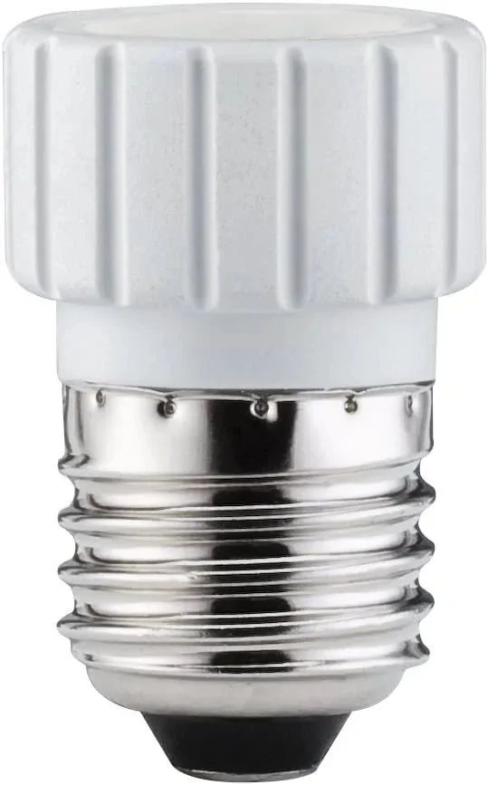 E27 Fassung mit Adapter zu GU10 max. 50 W Paulmann 549.29 Sockelset – weiß