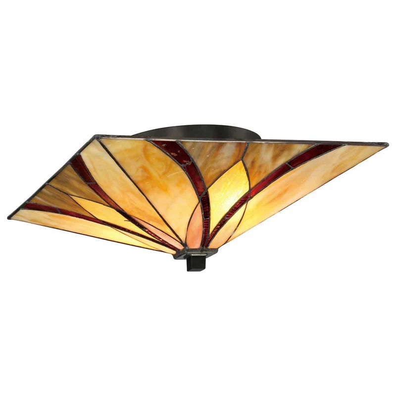 Deckenleuchte Asheville 2-flammig 38x38cm