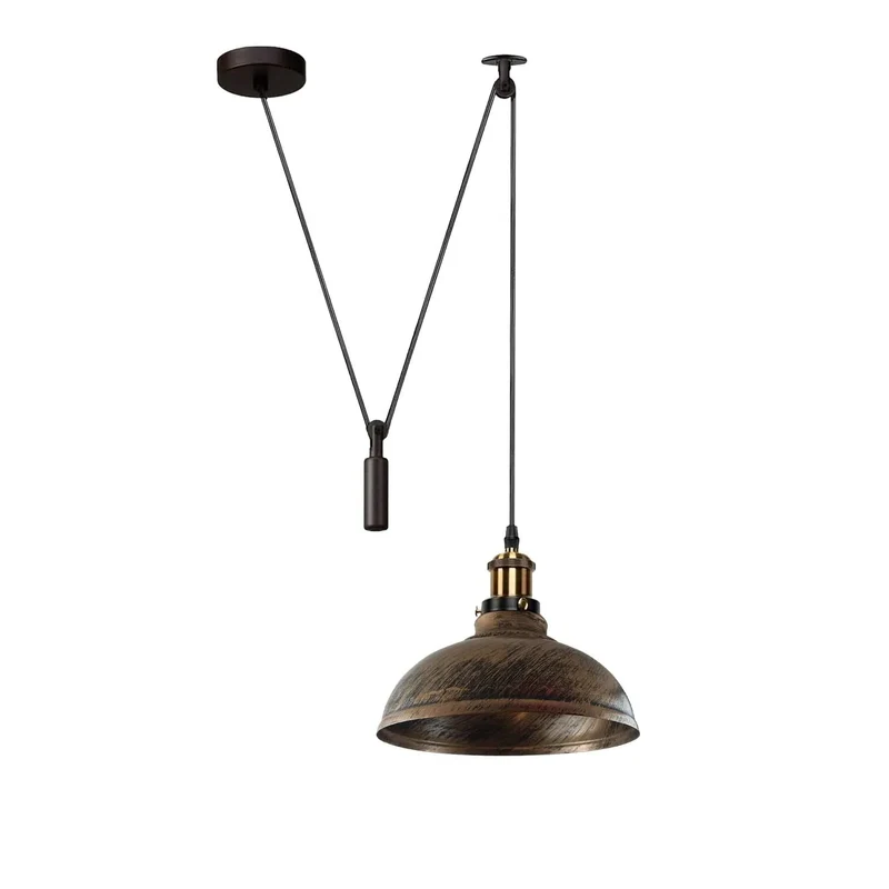 Industrial Flaschenzug Pendelleuchte 2m Hängelampe ~3867