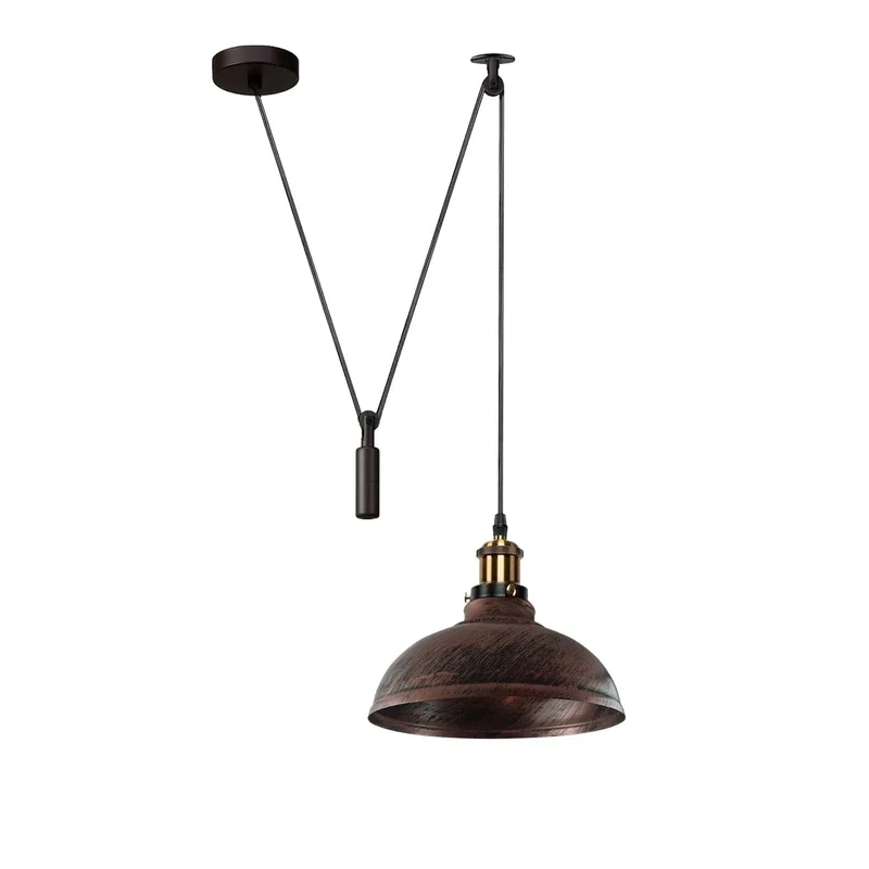 Industrial Flaschenzug Pendelleuchte 2m Hängelampe ~3867