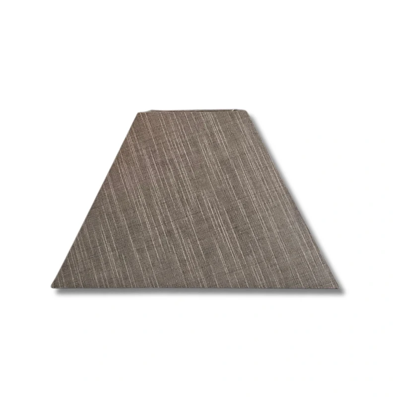 Brauner quadratischer Lampenschirm – Stoff 25 x 25 cm für E27