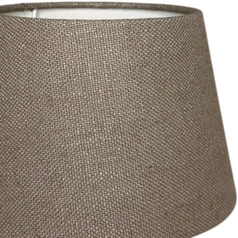 Lampenschirm Livigno Lever Taupe – E27 Stoff konisch 20 cm | Light & Living