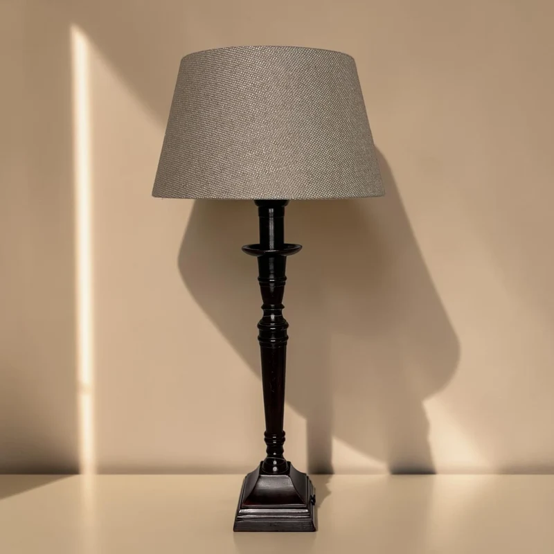 Lampenschirm Livigno Lever Taupe – E27 Stoff konisch 20 cm | Light & Living