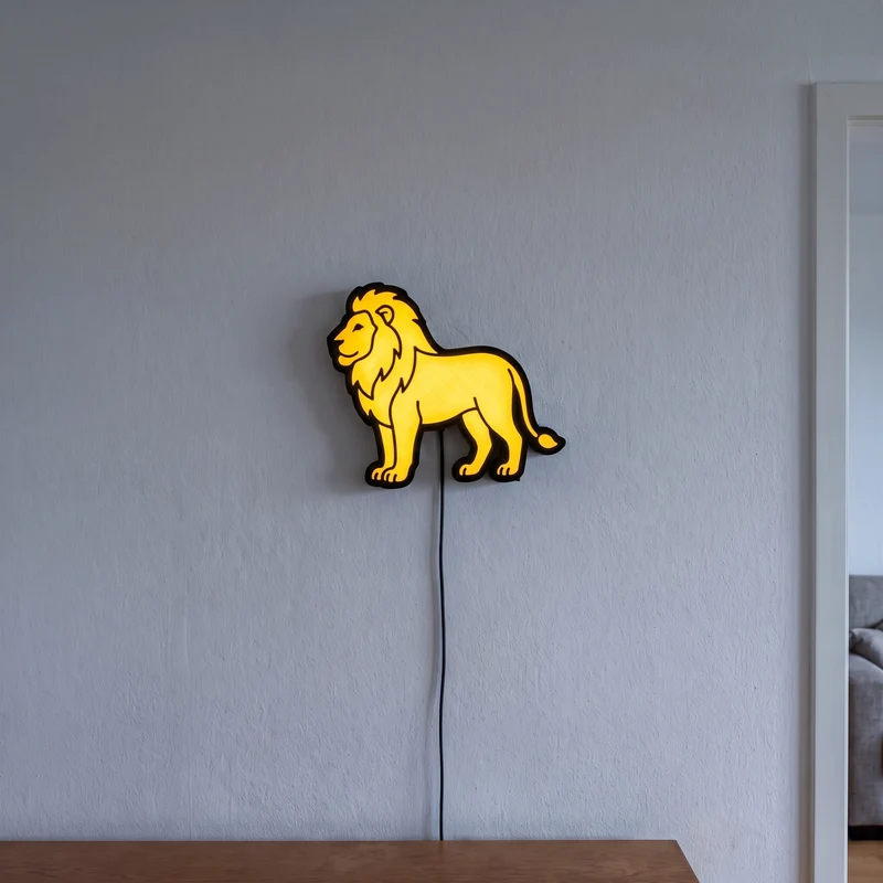 Safari-Löwe Lampe